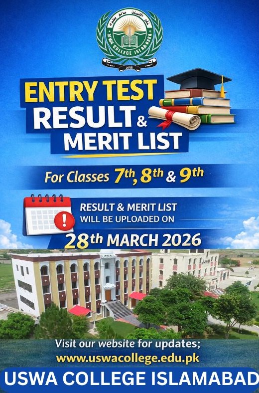Entry Test Result and Merit List